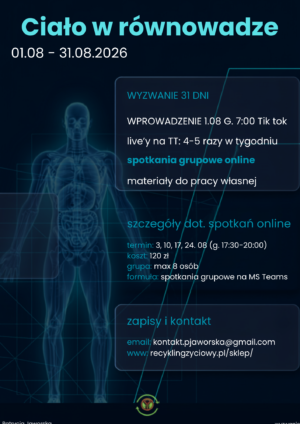 Ciało w równowadze: grupa online (4 spotkania w sierpniu)